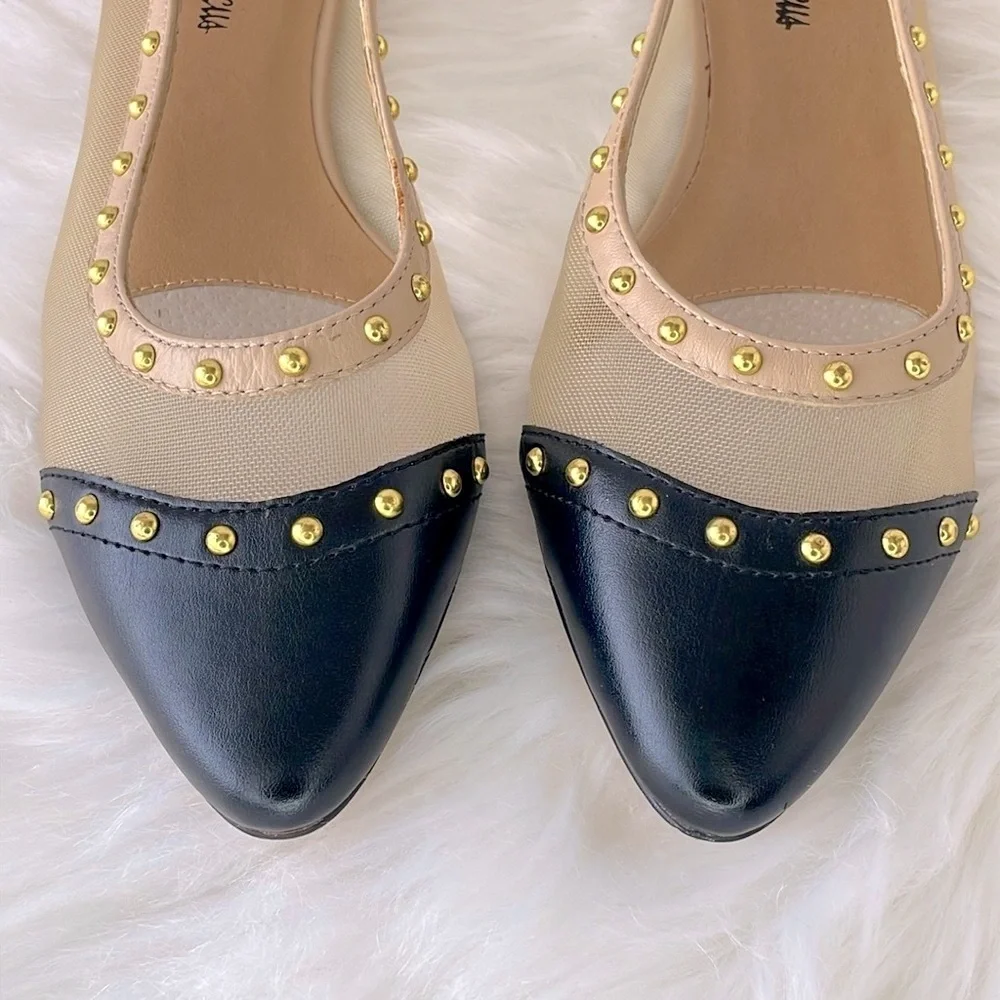 Neiman‎ Marcus “Gertrud” Studded Flats